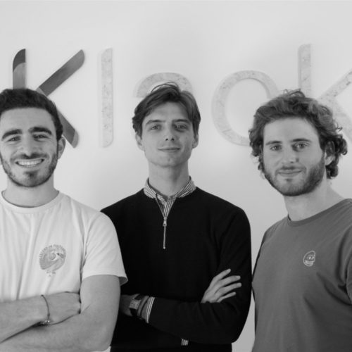 Les co-fondateurs de Klack, Jeremy Lazimi, Maxime Weinstein et Augustin Wolff